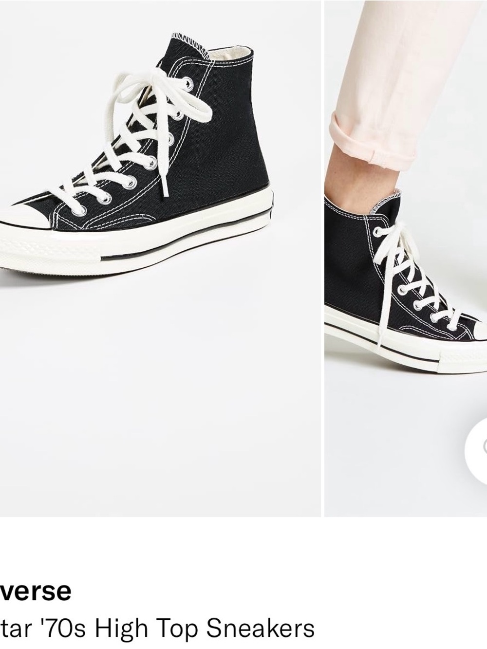 Converse Black & White High-Top Sneakers